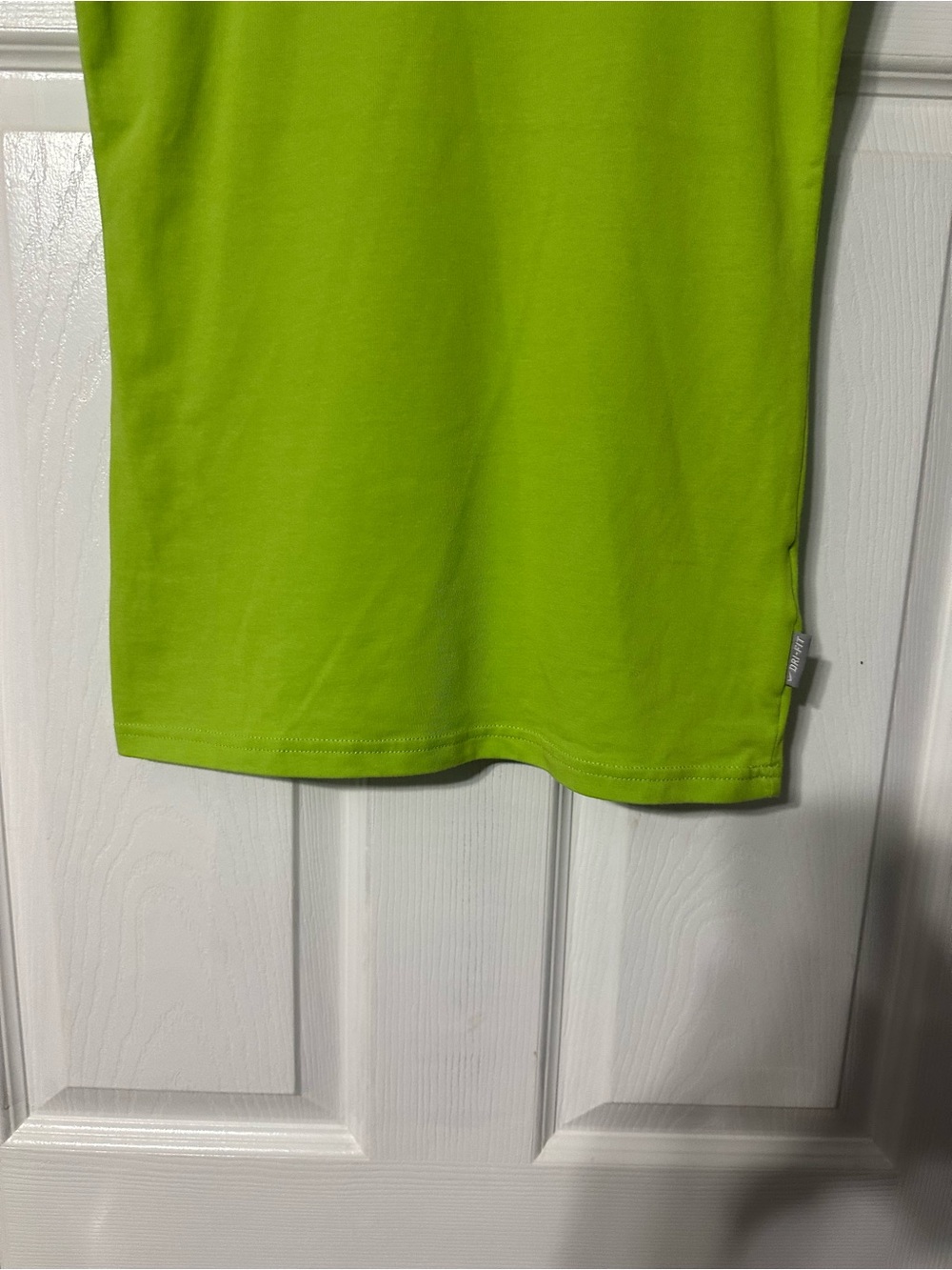 Nike Lime Green Dri-FIT Cotton Tee Tank Top - Picture 3 of 13